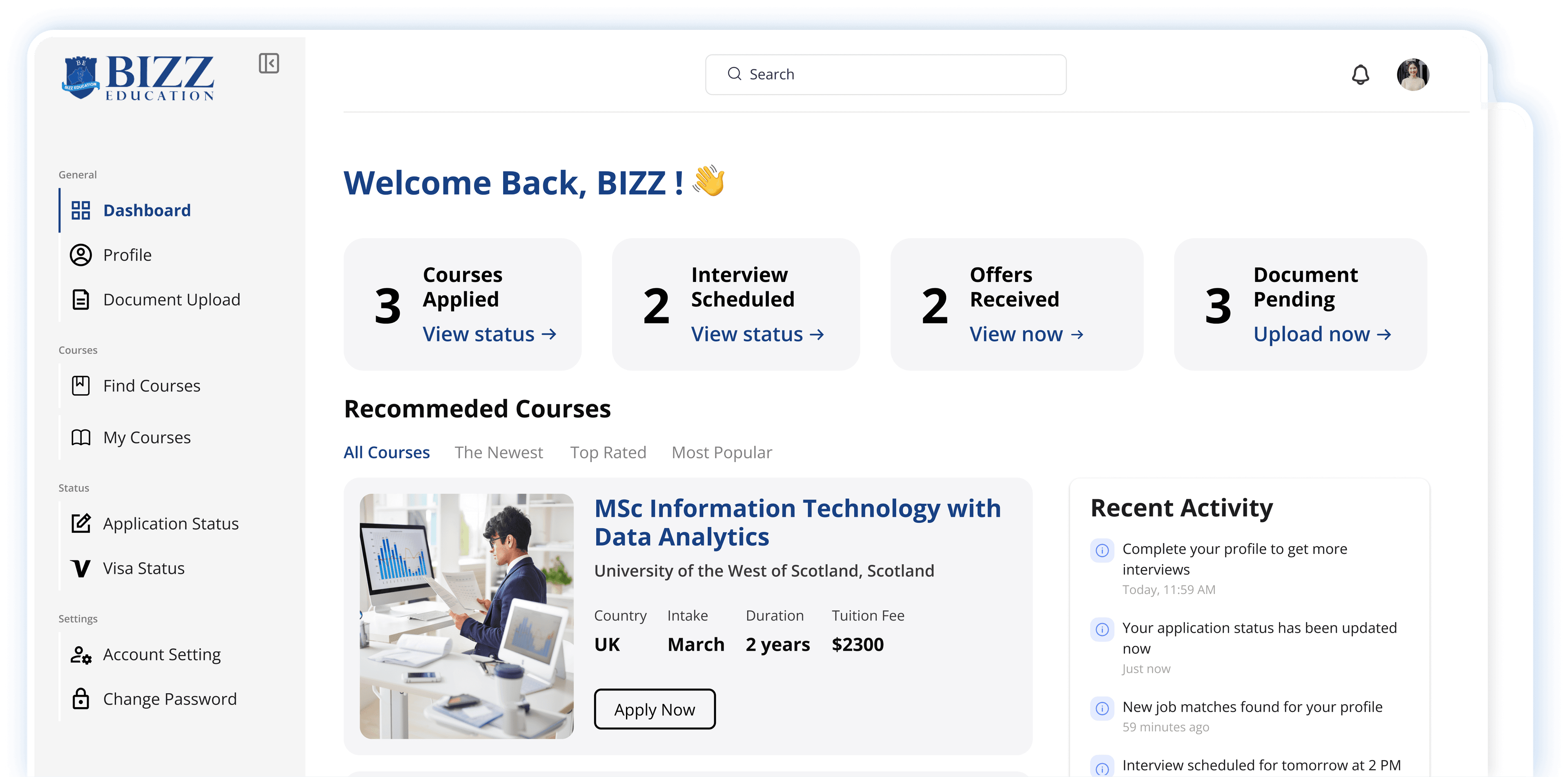 Student Dashboard Illustration